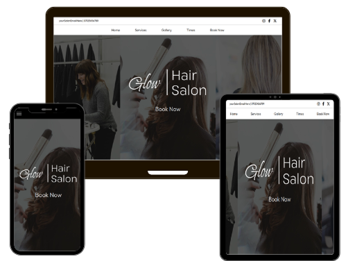 responsive image of website 1